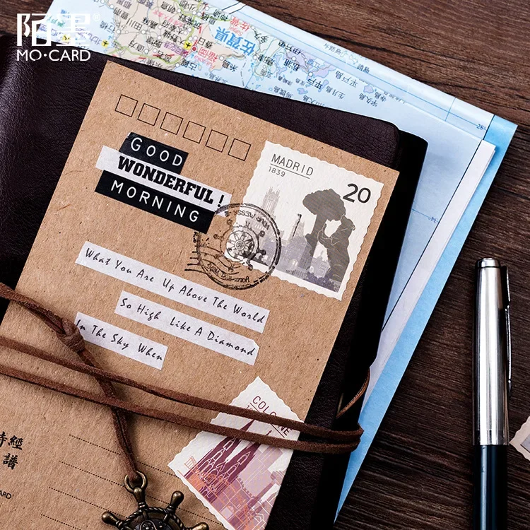 46 шт., наклейки в стиле ретро