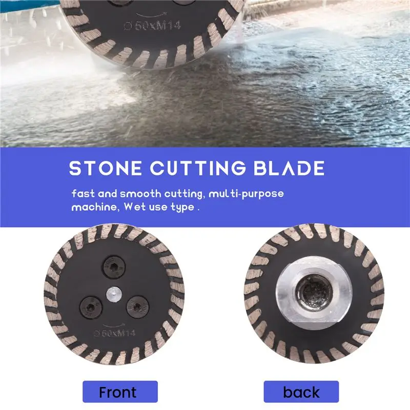 A74E-M14 Aperture Diamond Saw With Detachable Engraving And Cutting Disc, Suitable For Granite Sandstone And Concrete