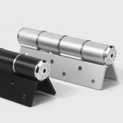 5 6 INCH Hydraulic Self Closing Buffer Hydraulic Hidden Wooden Door Closer Aluminum Alloy Mute 180 Degree Hinge