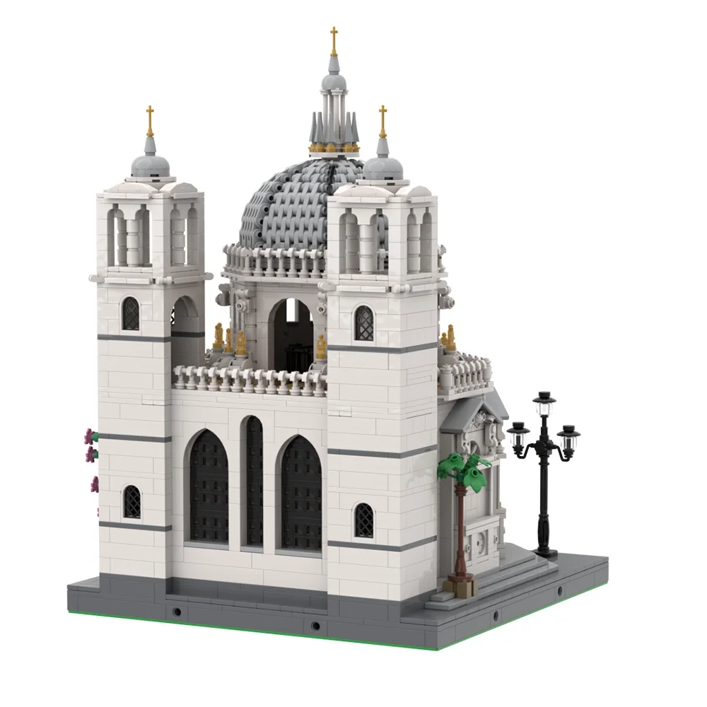 MOC Basilica di Santa Maria Della Salute Bricks Model Piazza San Marco Salute Church Building Blocks