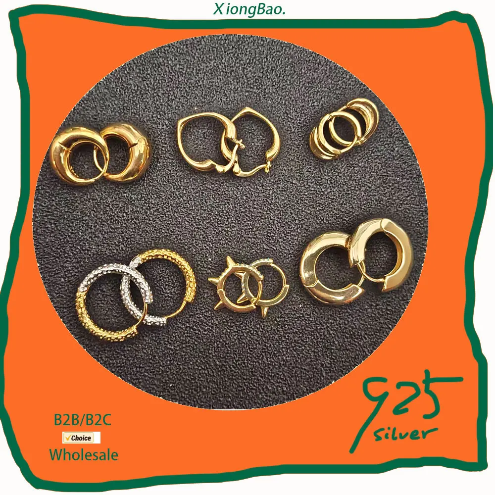 

Heart New Design Irregular U-shaped Stamp 925 Sterling Silver Jewelry Accessories Girls 2026 Earrings for Woman Korean Crystal