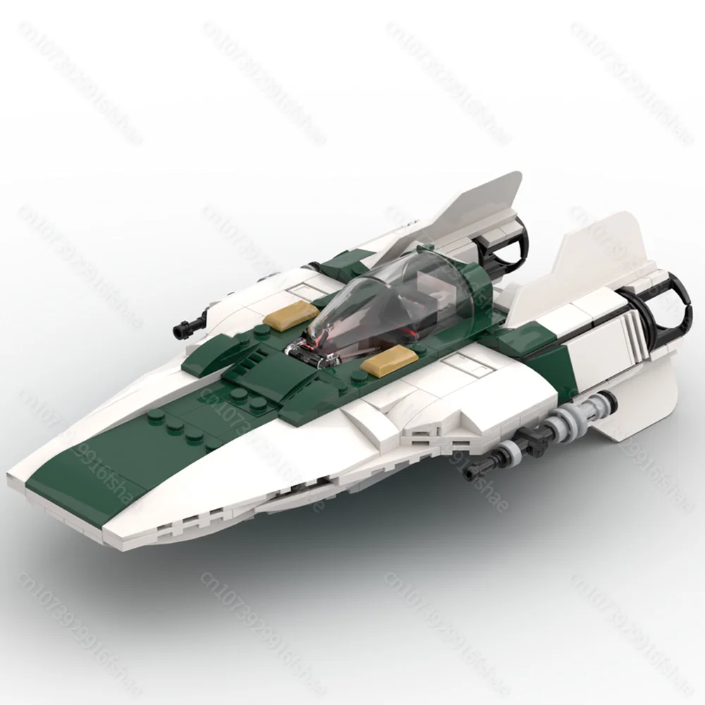 Nieuwe Beroemde Ster Filmserie Moc A-Wing Ruimte Fighter Model Diy Creatieve Ideeën Kinderen Verjaardagscadeau Kerst Buildingblocks