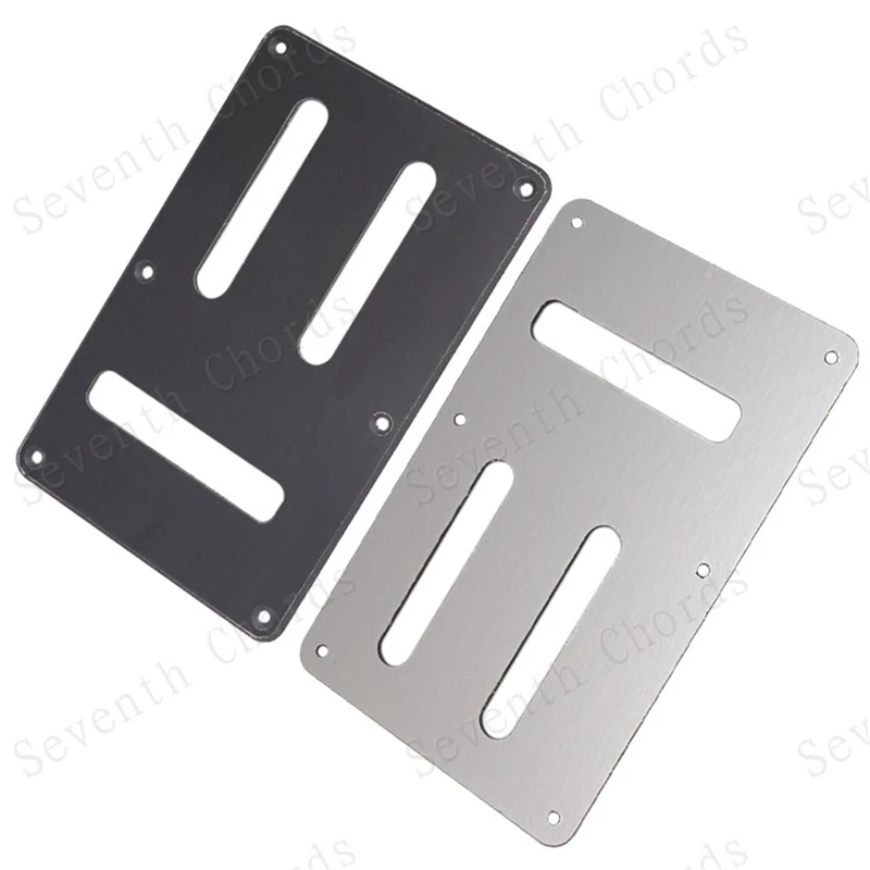 Black Plastic 3 Trough Electric Guitar Pickguard Cavity Cover Wiring Back Plate Accessories