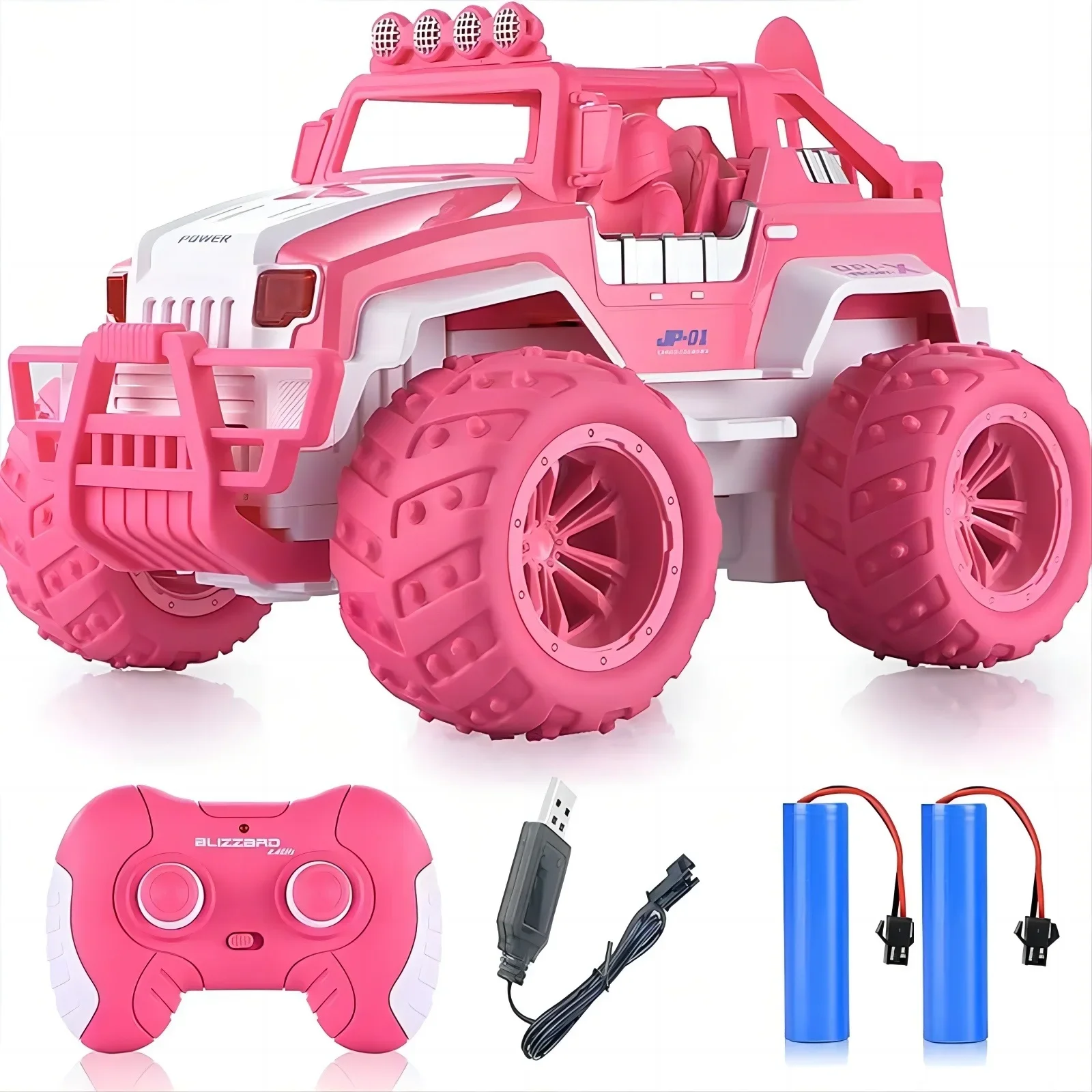 

Girl Pink RC Car 4WD 2.4G Remote Control Cars 1/12 Large Off-road High Speed RC Vehicle Electric Toys for Boys Girls Kid Gifts