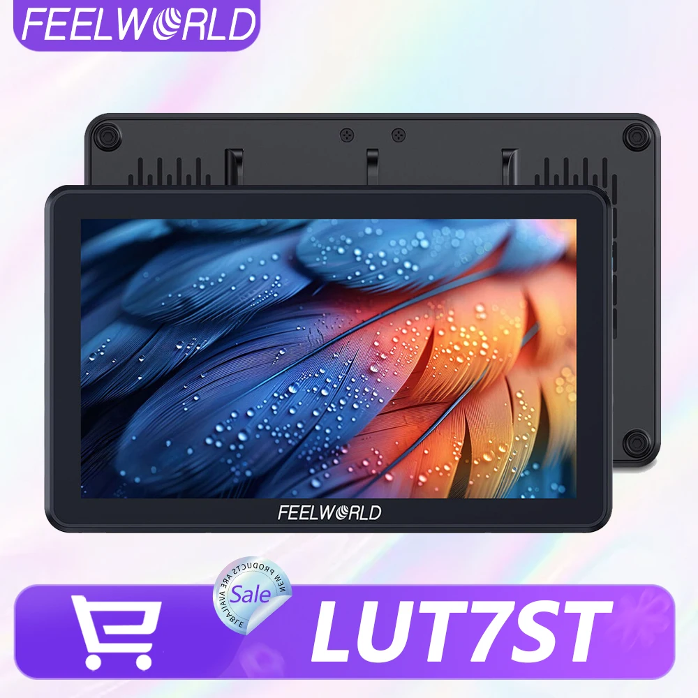 FEELWORLD LUT7ST 7 Inch 2000nit Touch Monitor SDI Timecode 3D LUT HDR USB-C PD Camera Field