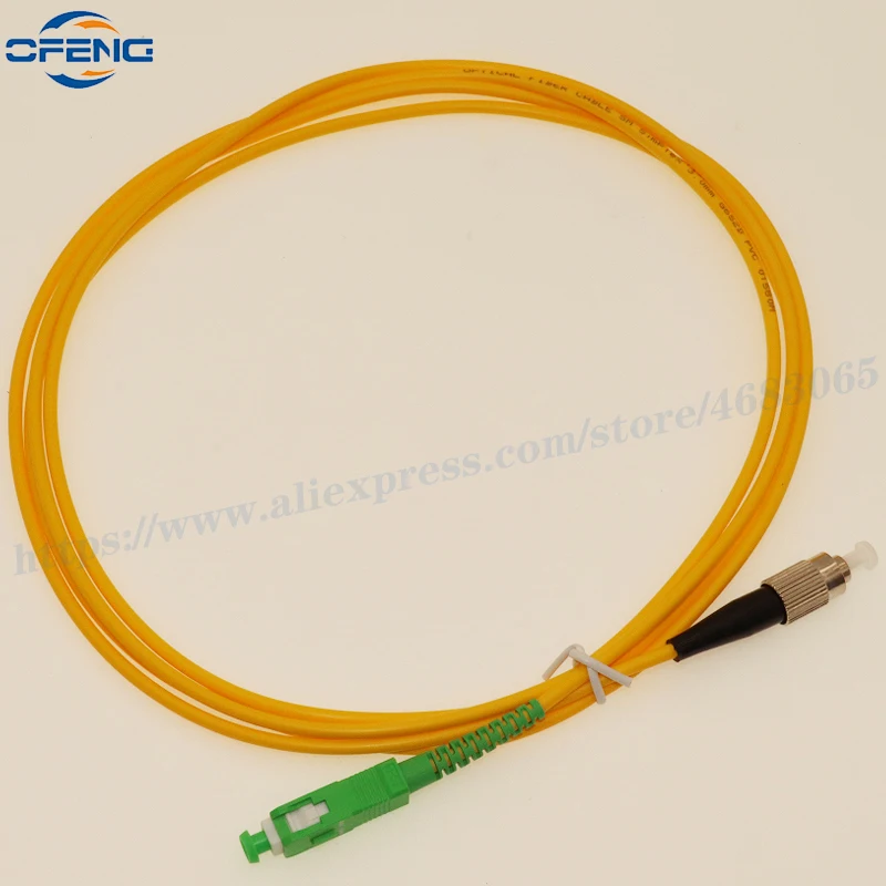 3M SC APC FC APC LC UPC ST Fiber Patch Cable optical 3.0mm PVC G657A fiber Jumper Simplex SM FTTH Optic Cable customized