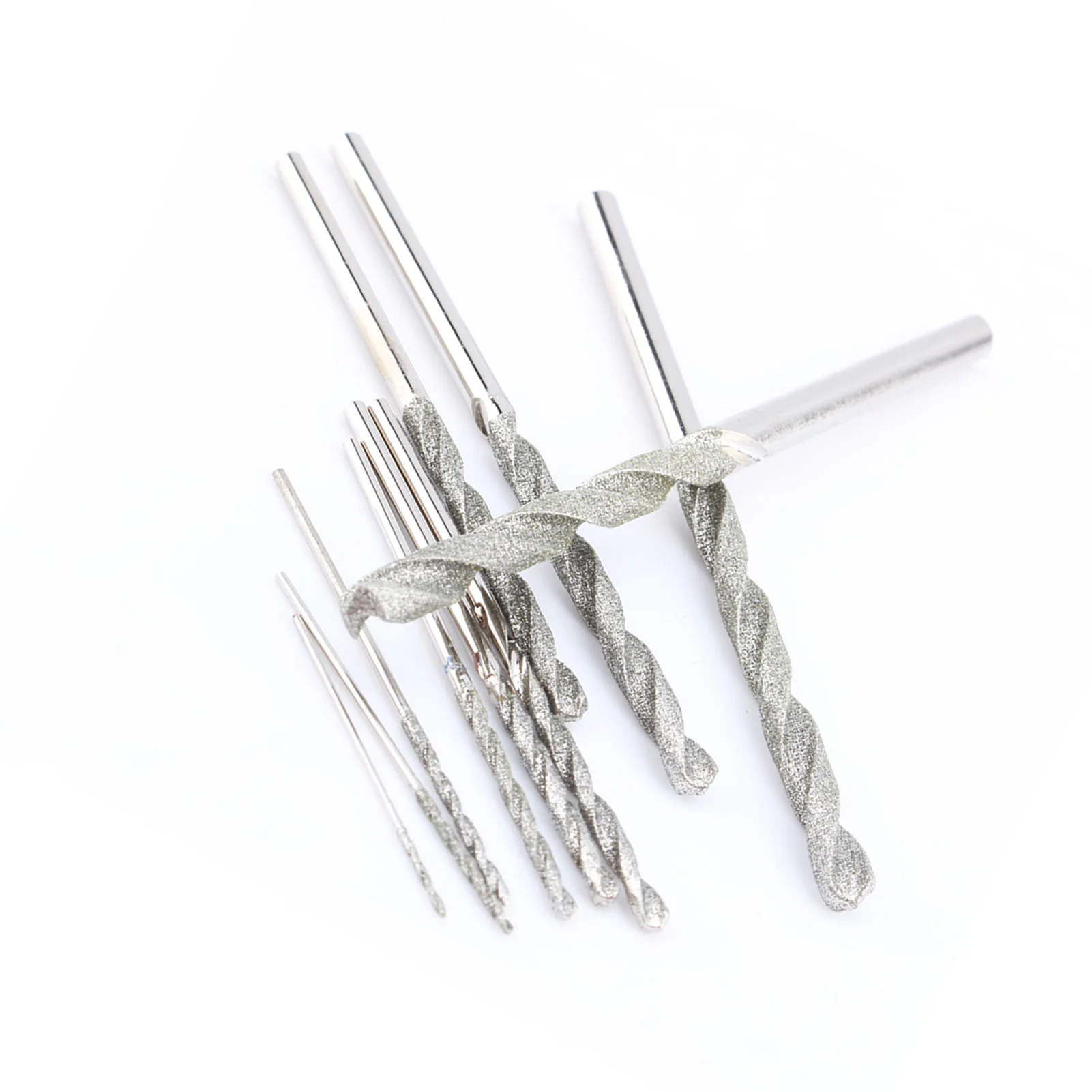 

ZK50 10x Diamond Tipped Drill Bit Set Drill Bits For Glass Tile Stone 0.8‑4.0mm