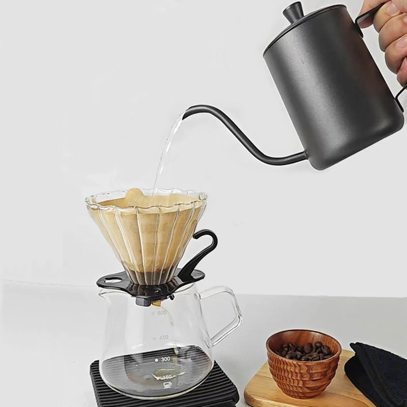 13 Pcs Travel Coffee Lovers Sets With Manual Coffee Grinder Coffee Dripper Goose Neck Kettle Digital Scale Paper Filter-Regular