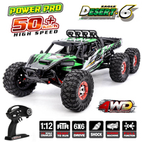 Feiyue FY06 FY-06 1:12 RC Car 2.4GHz 6WD 60KM/HRC Off-road Desert Truck RTR LED Lights Metal Shock Absorber