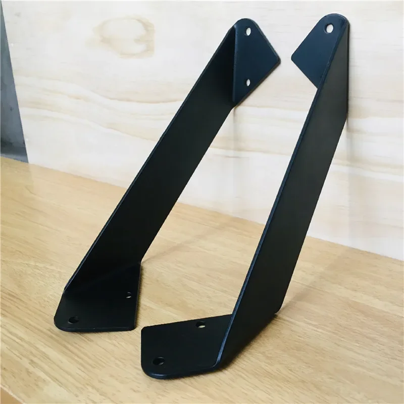 Black/Gold A Pair Triangle Shelf Bracket Wall Partition Super Load-bearing Shelf Support Fram Mounting Bracket Rack Shelf Holder