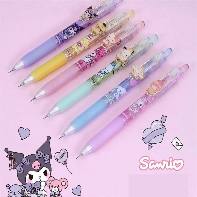 36pcs/lot Sanrio Kawaii Kuromi Pochacco Mechanical Pencil Cute 0.5MM Drawing Writing Automatic Pen School Office Supplies