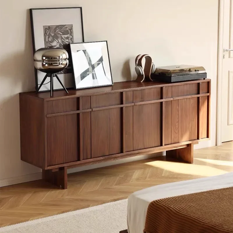 North American Black Walnut Bone Line Side Cabinet