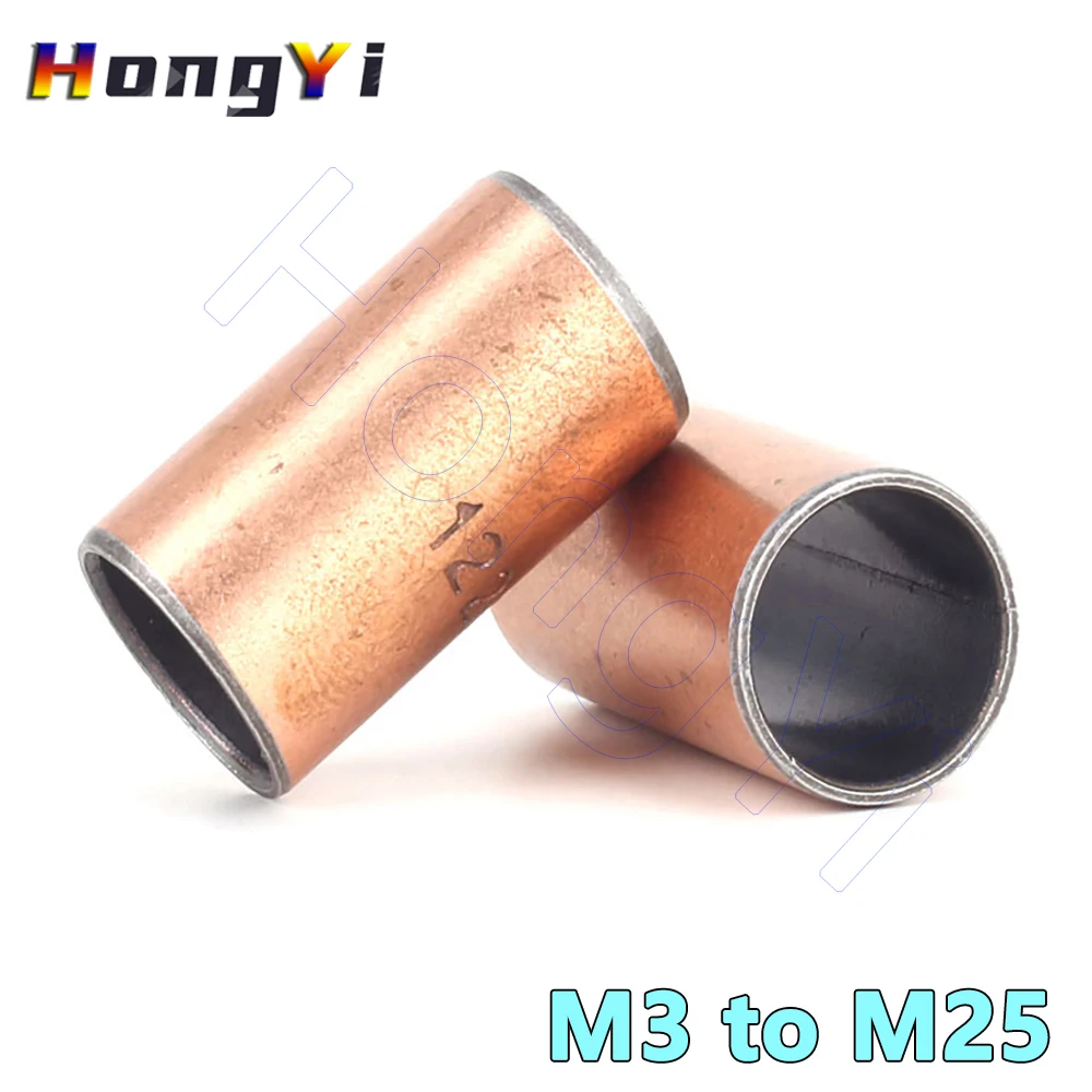 M3 to M25 SF-1 Self Lubricating Composite Sleeve Oil-Free Bearing Copper Plating Shafts Bushing