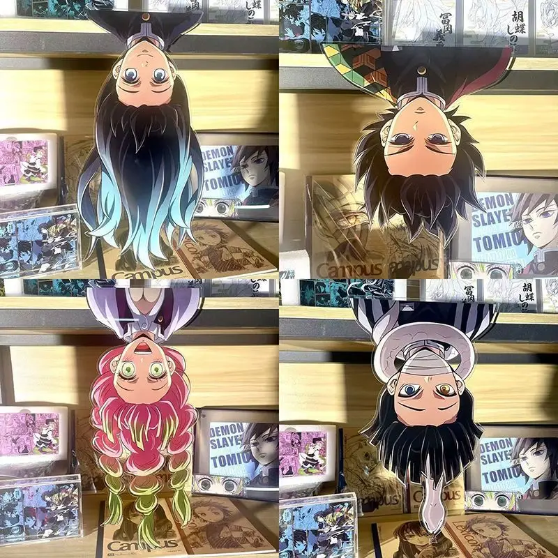 

Kimetsu no Yaiba Inspired Tomioka Giyu Acrylic Stand, Onigiri Love Column Inverted Creative Desk Decor, Anime Gift