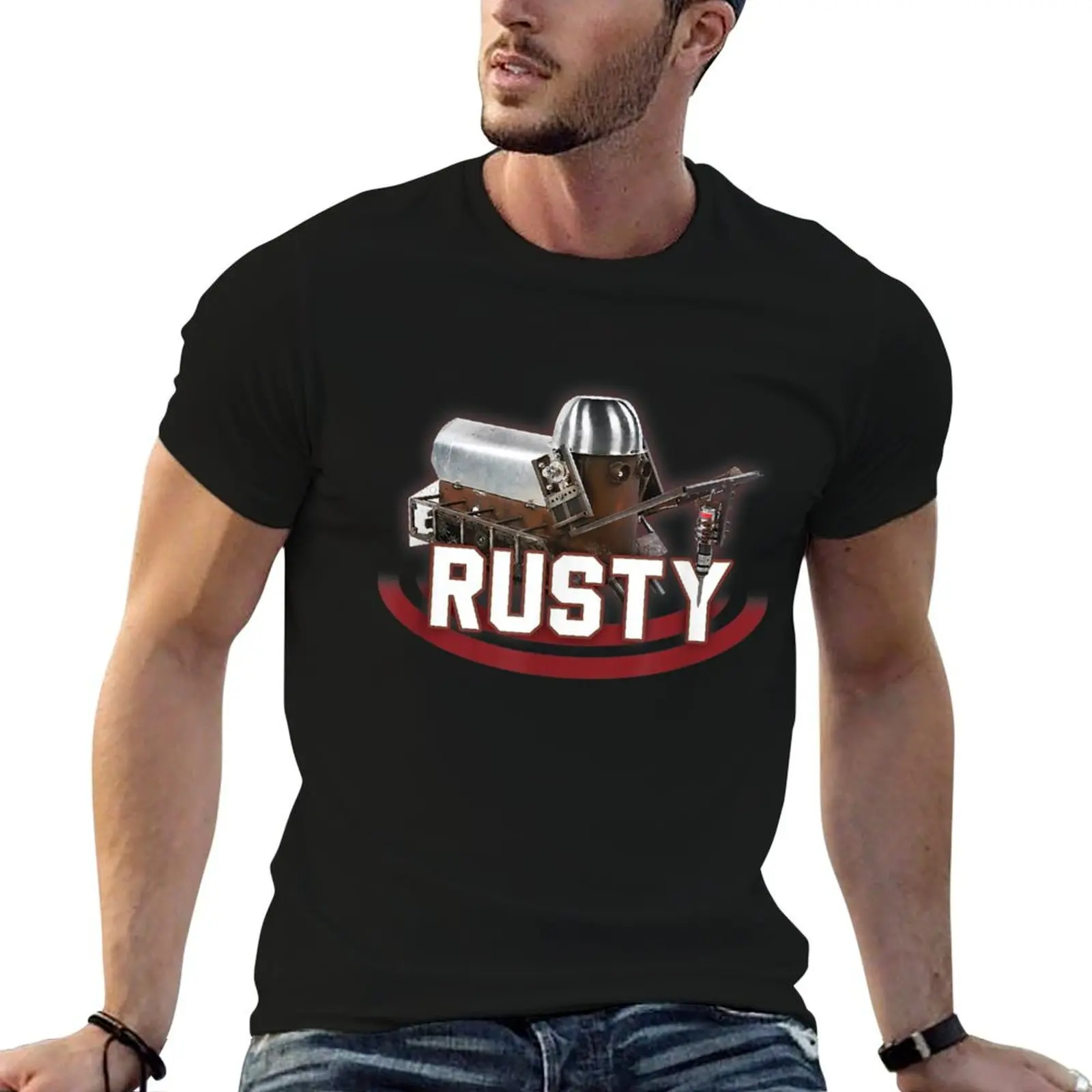 Rusty Battlebots - Rusty Art T-Shirt sports fans cute tops oversizeds vintage anime shirt T-shirts for men cotton