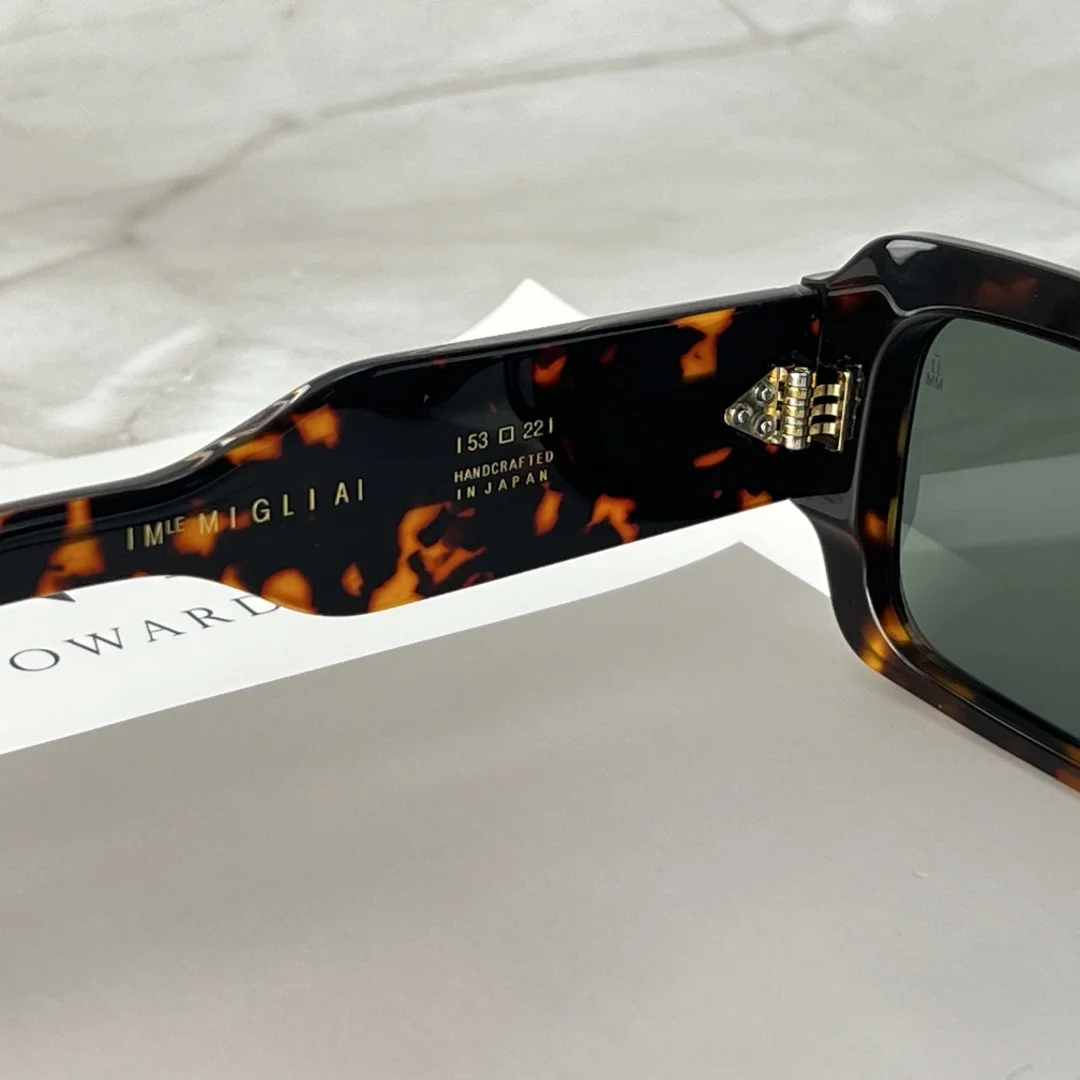 Квадратные солнцезащитные очки JMM MIGLIA в оправе из сплава, оптические очки ручной работы UV400 для мужчин, высокое качество, классический дизайн, сделано в Японии