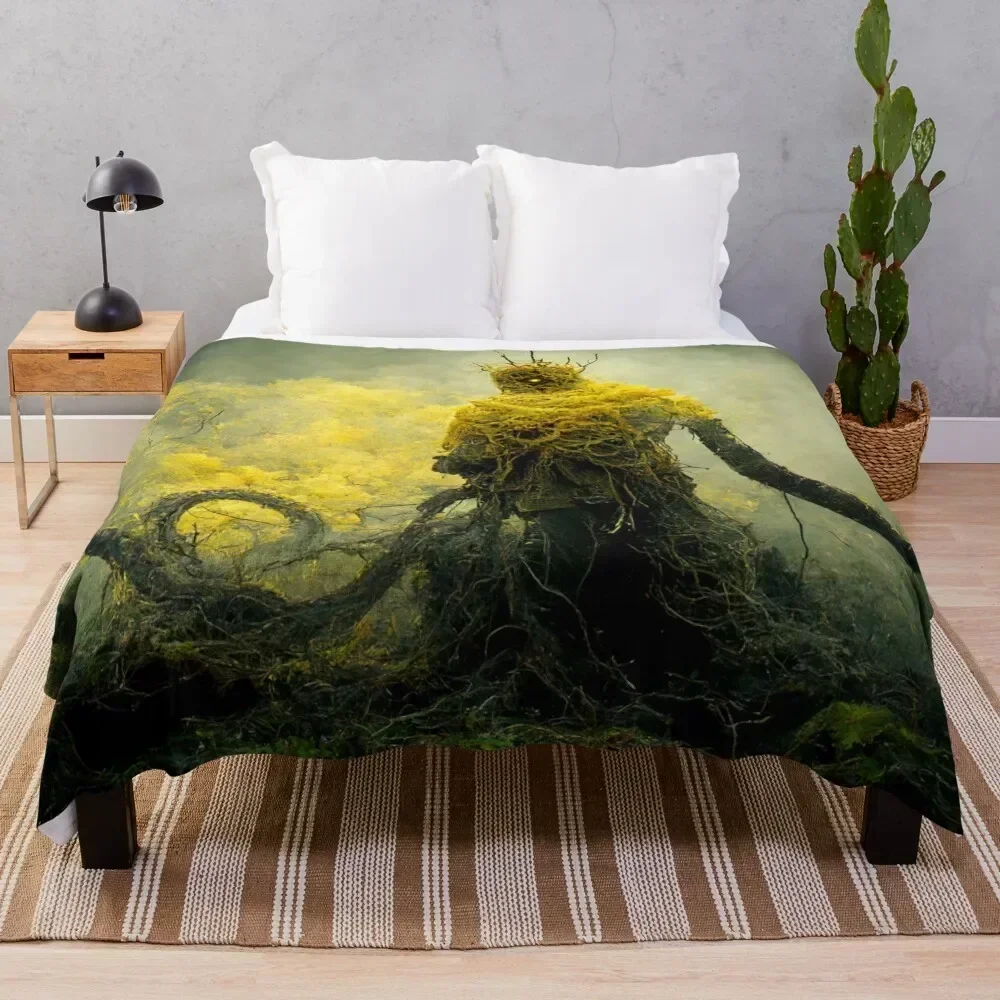 

King in Yellow Throw Blanket Year Round Soft Comfortable Blanket for Home