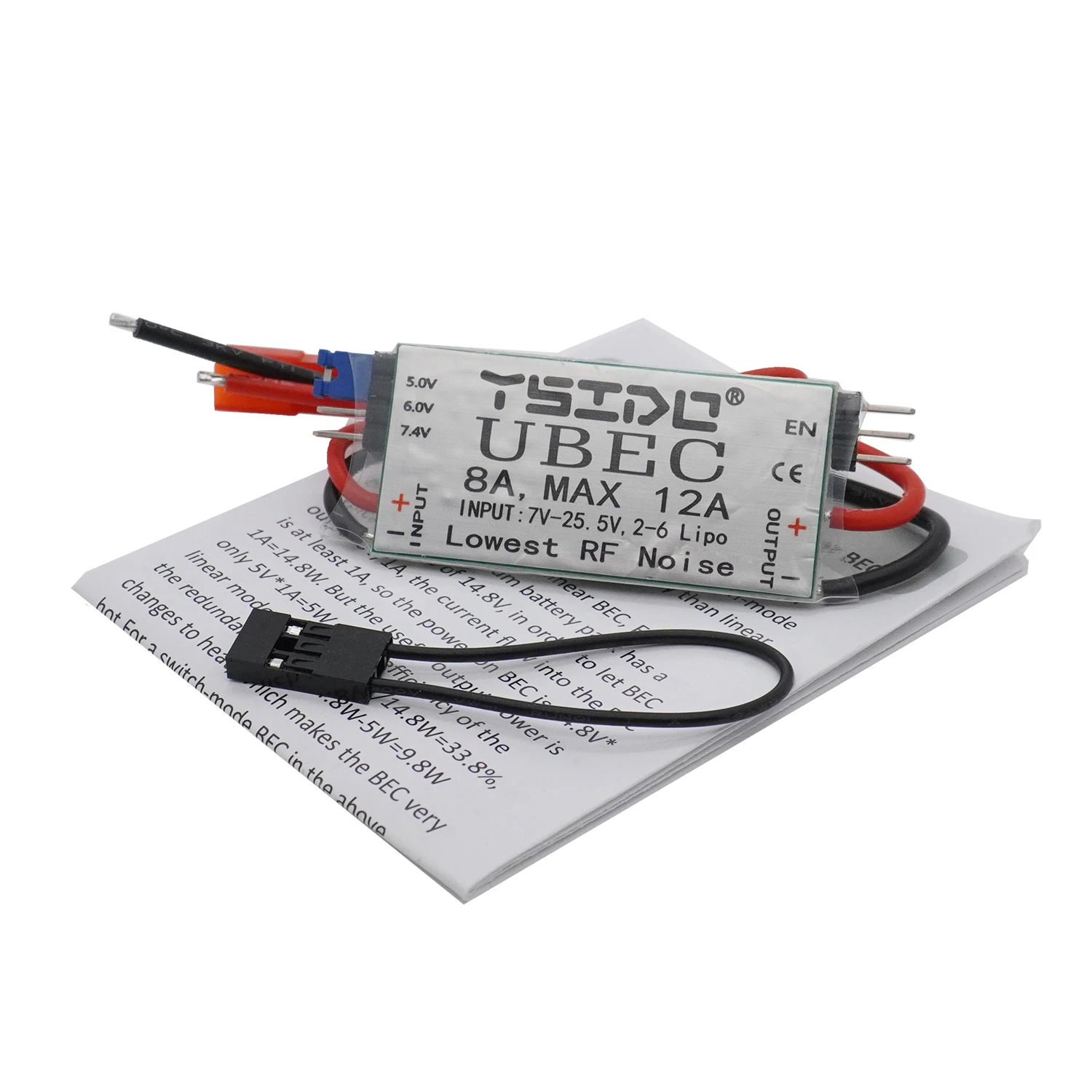 YSIDO 4A 6A 8A 12A UBEC 5V 6V 7.4V Switch Mode BEC Voltage Stabilizer for hobbywing RC Airplanes Boat Car Battery Accessories