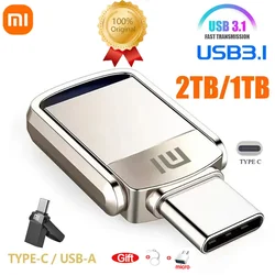 Xiaomi-disco U de 2TB, interfaz USB 3,1 tipo C, teléfono móvil, ordenador, transmisión recíproca, 1TB, 512GB, 256GB, 128GB, memoria USB portátil