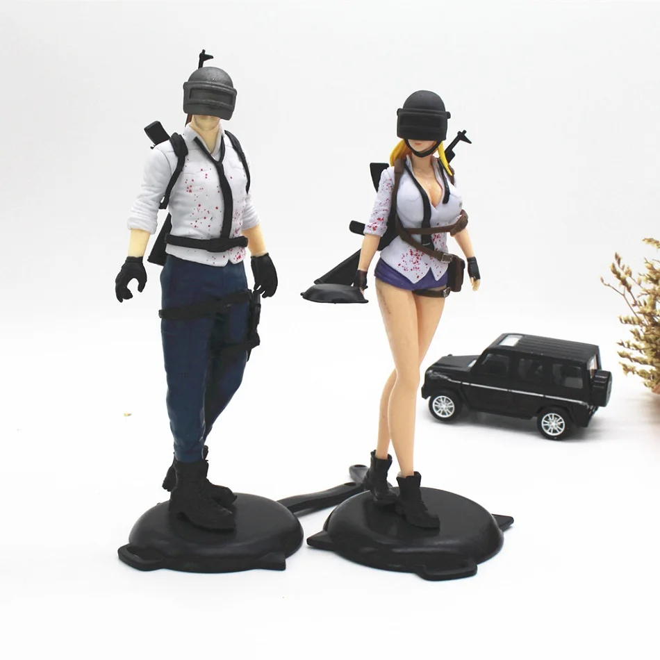 Game PLAYERUNKNOWN’S Cake Topper Anime Figure PUBG Party Happy Birthday Cake Decoration Supplies PVC Ornaments Boy Kids Gift