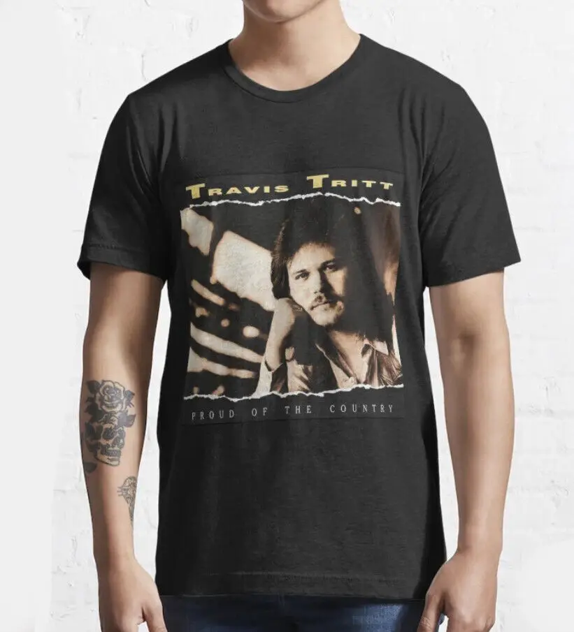 Travis Tritt T-Shirt Proud Of The Country T-Shirt Unisex Short Sleeve T-Shirt Fu