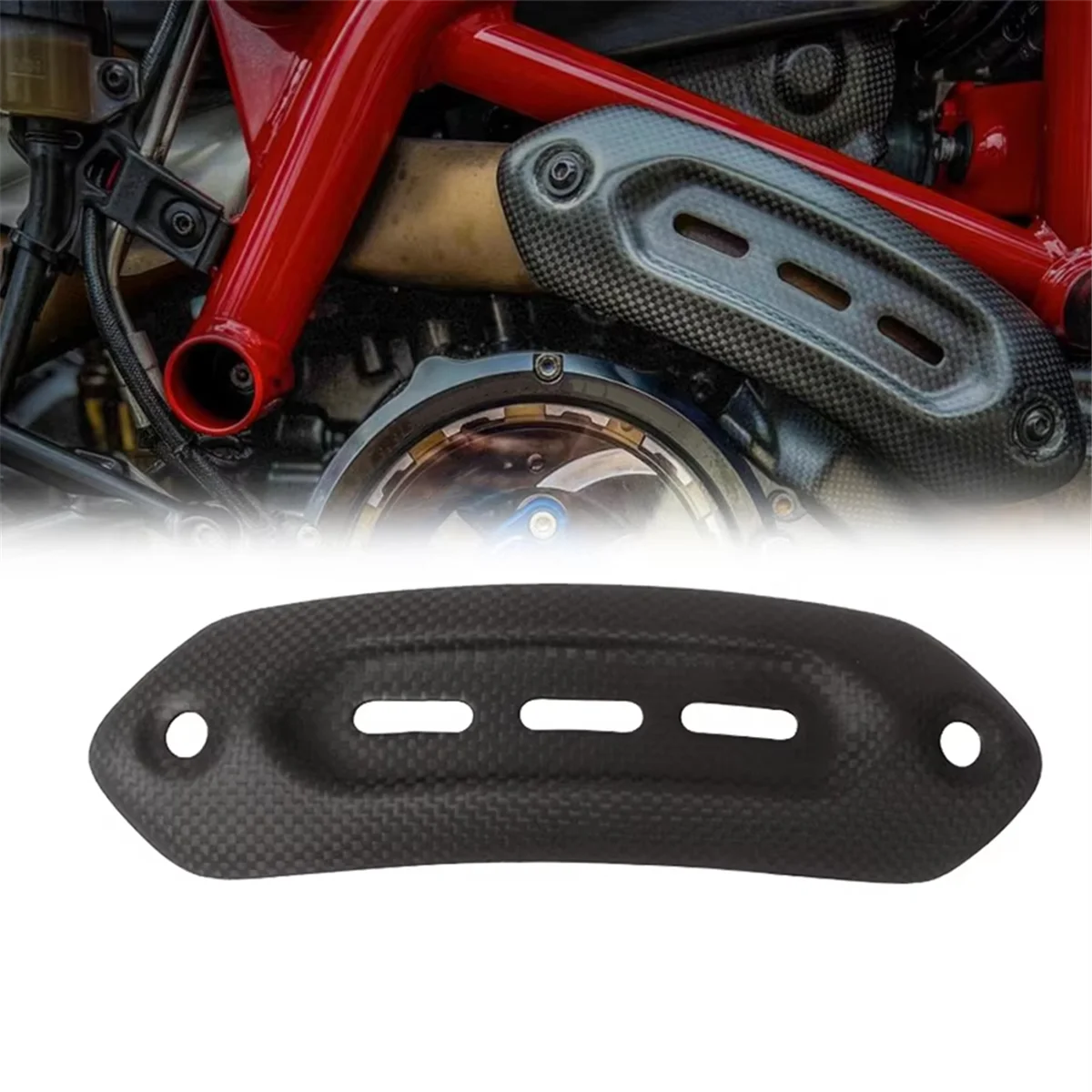 

Best-Selling Real Carbon Fiber Accessories Exhaust Cover Protector HeatShield