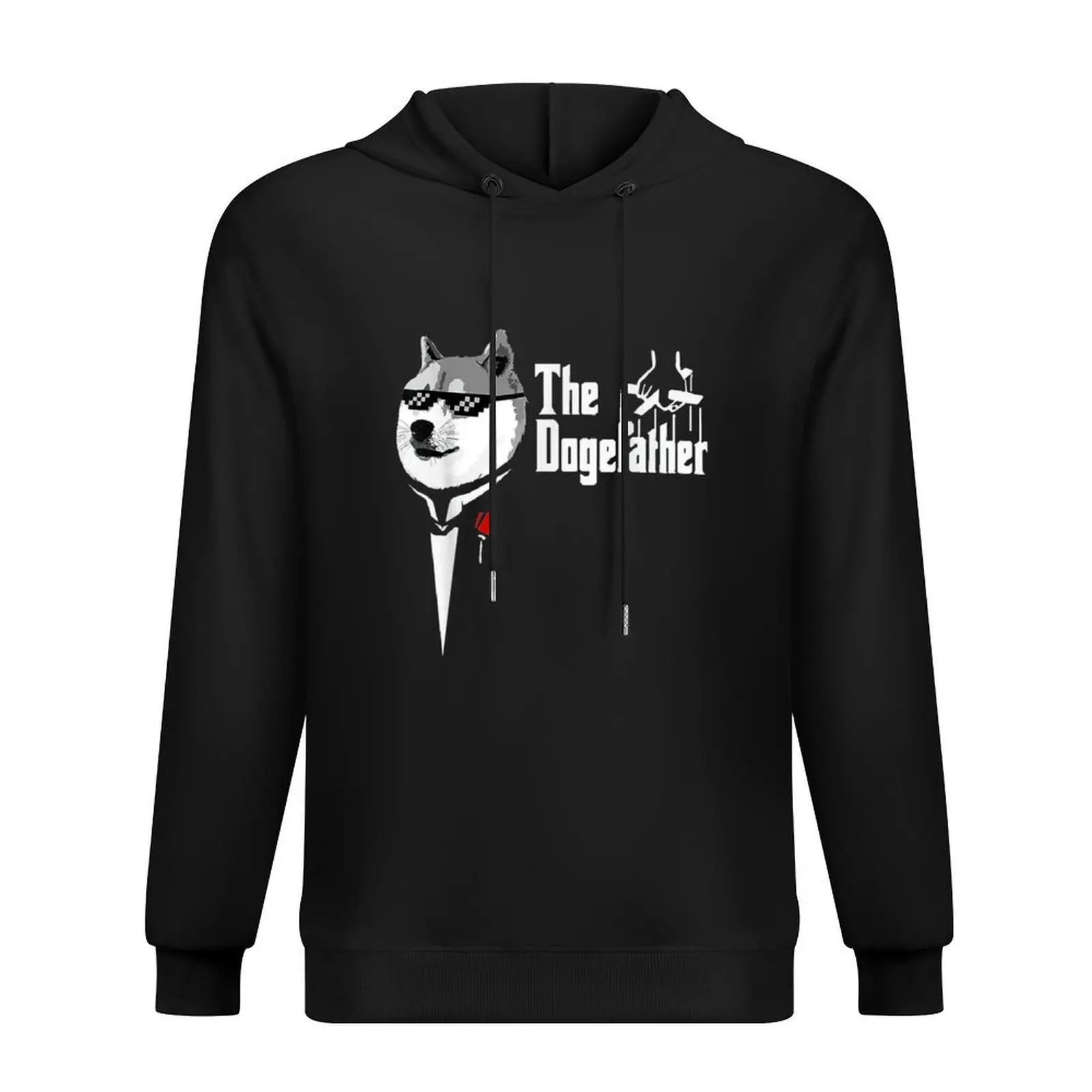 

The Dogefather Cool Doge Father Funny Dogecoin Crypto Hoodie men's coat mens designer clothes graphic hoodie