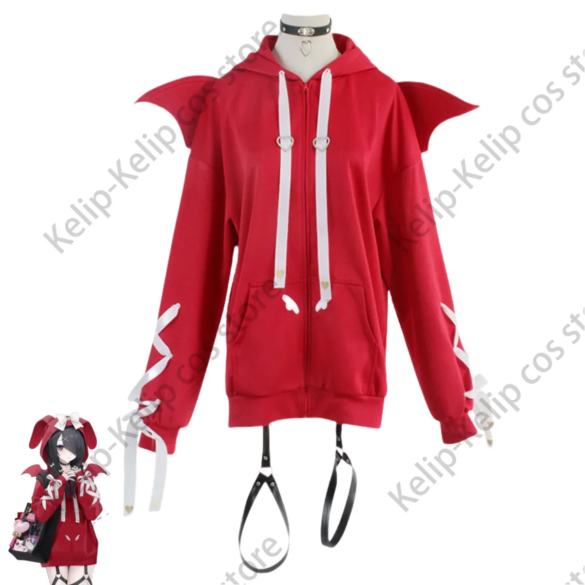 Anime Game Rain OMG Kawaii Angel Ame KAngel NEEDY GIRL OVERDOSE Cosplay Custumization  Hoodie Skirt Woman Sexy Lovely Party Suit