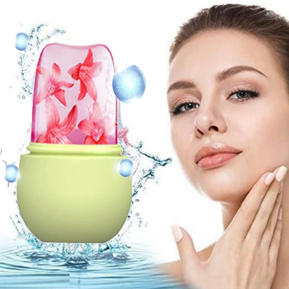 Ice Face Roller, Cute Cat Paw Ice Roller For Face And Eye, Reusable Beauty Ice Cube Roller For Neck Body Eye Skin Care Tool