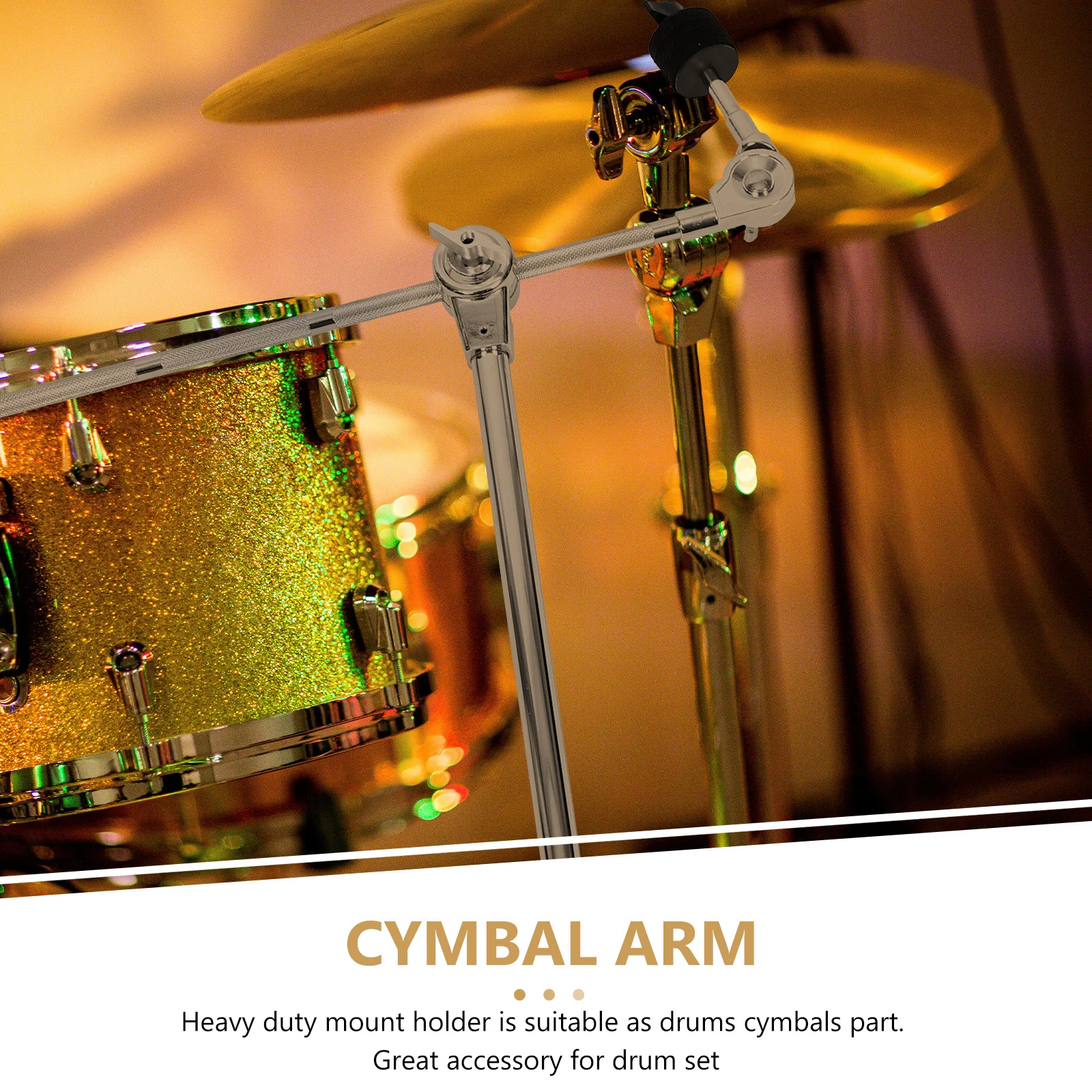 

Cymbal Boom Arm Adjustable Metal Heavy Duty Drum Set Accessory Stable Cymbal Arm Music Instrument Supplies Drum Mount Holder