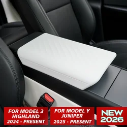 for Tesla Model Y Juniper Launch 2025 2026  Model 3 Highland 2024 TPE Soft Case Center Console  Lid  Armrest Cover Accessories