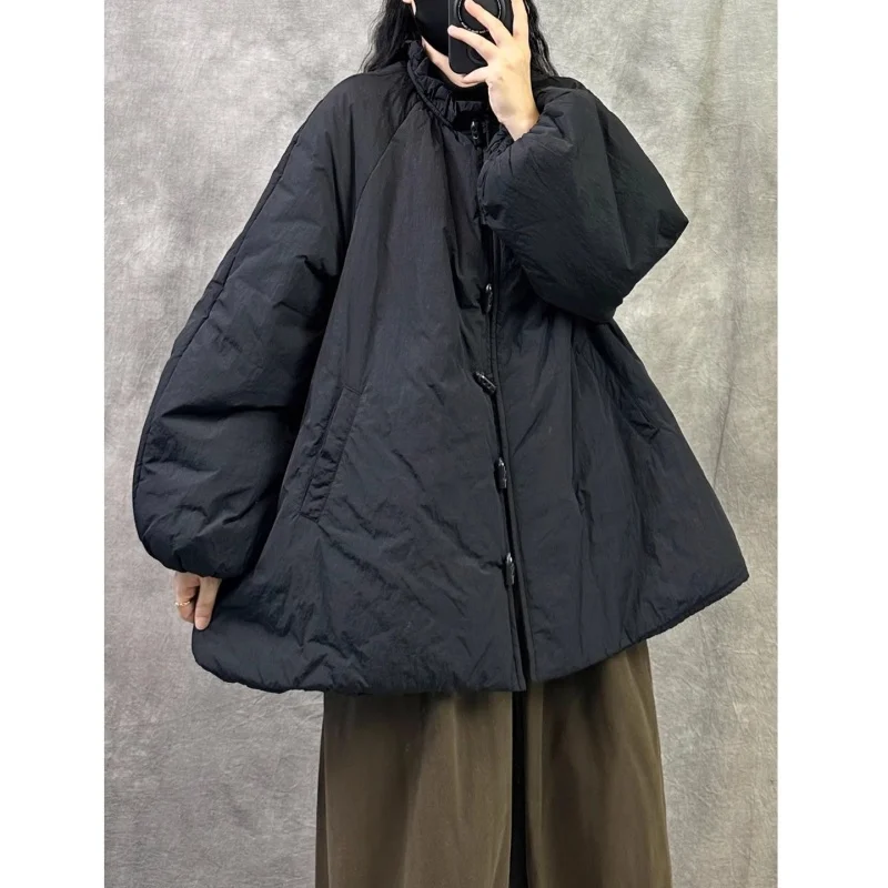 Cotton Padded Jacket Vintage Clothing For Women 2026 Spring Autumn Winter Thickened Warm Loose Large Size Quilted Coat w1714