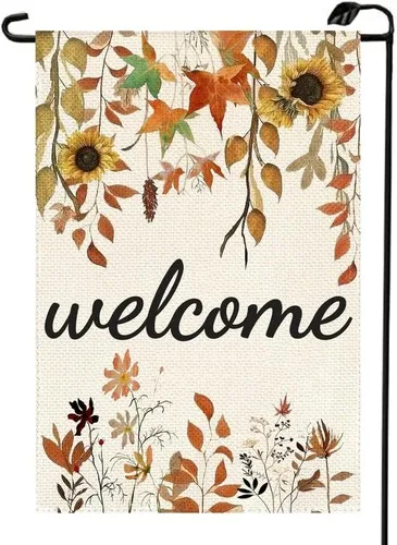 Fall Maple Leaves Garden Flag 12x18 Inch Double Sided for multicolor YYZ