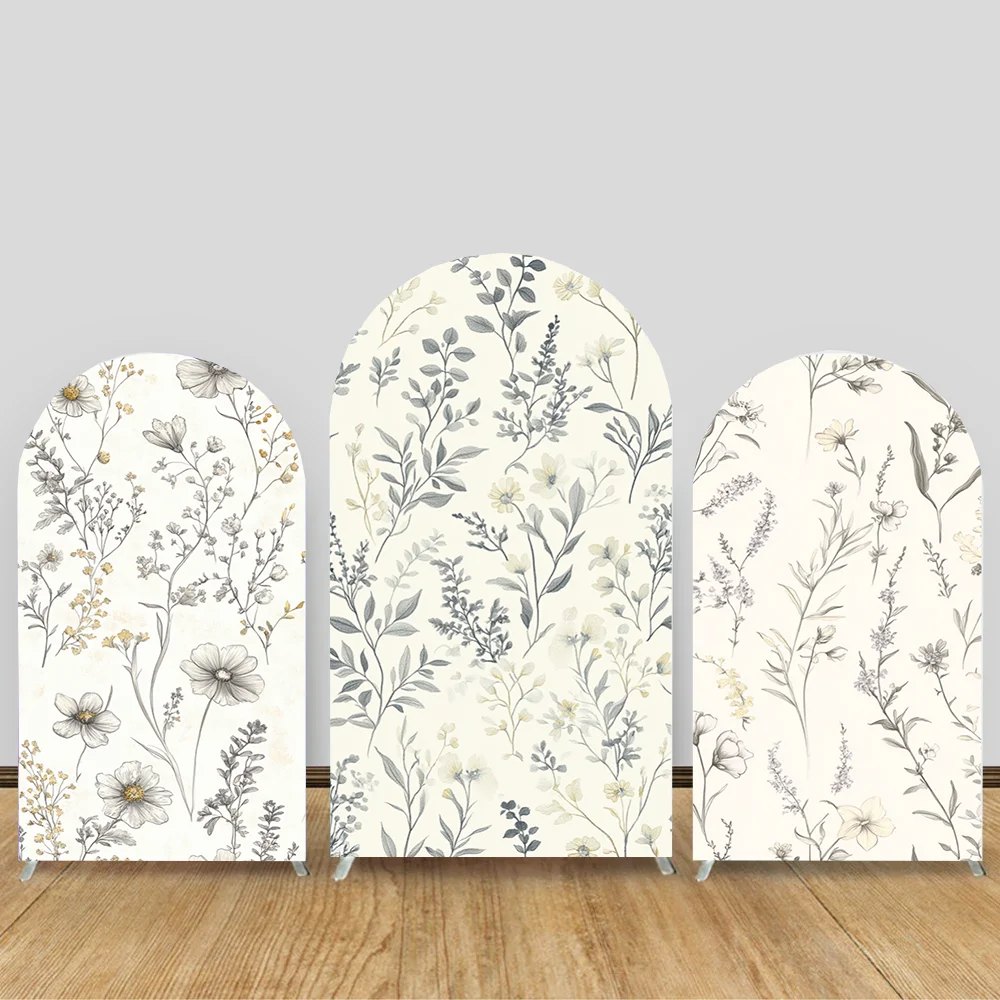 

Custom 2-Sided Floral Pattern Kids Birthday Wedding Bridal Shower Covers Chiara Arch Background Decor Backdrop