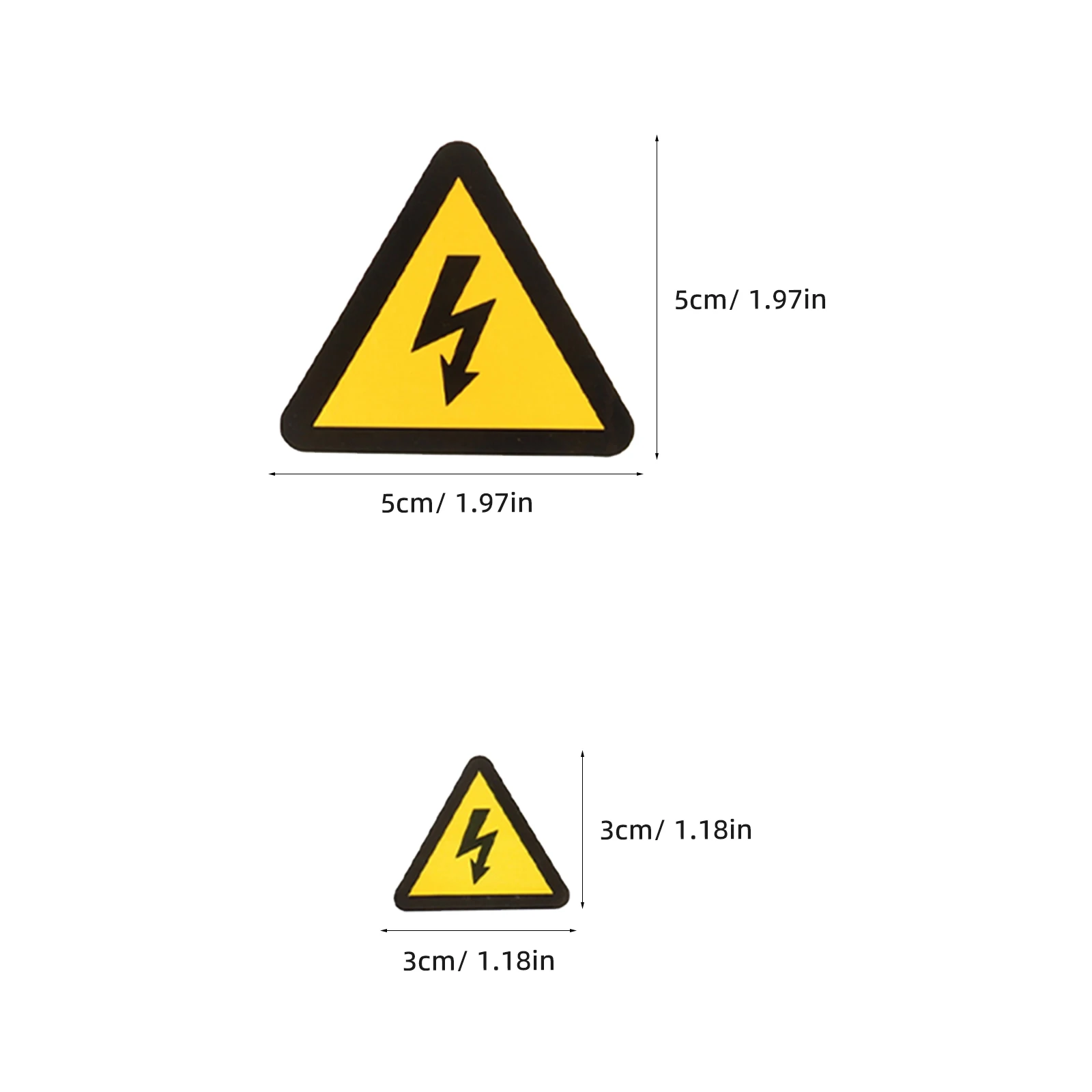 24Pcs Electric Panel Labels Stickers Waterproof Warning Decals for High Voltage Safety Caution Hazard Signs Usage