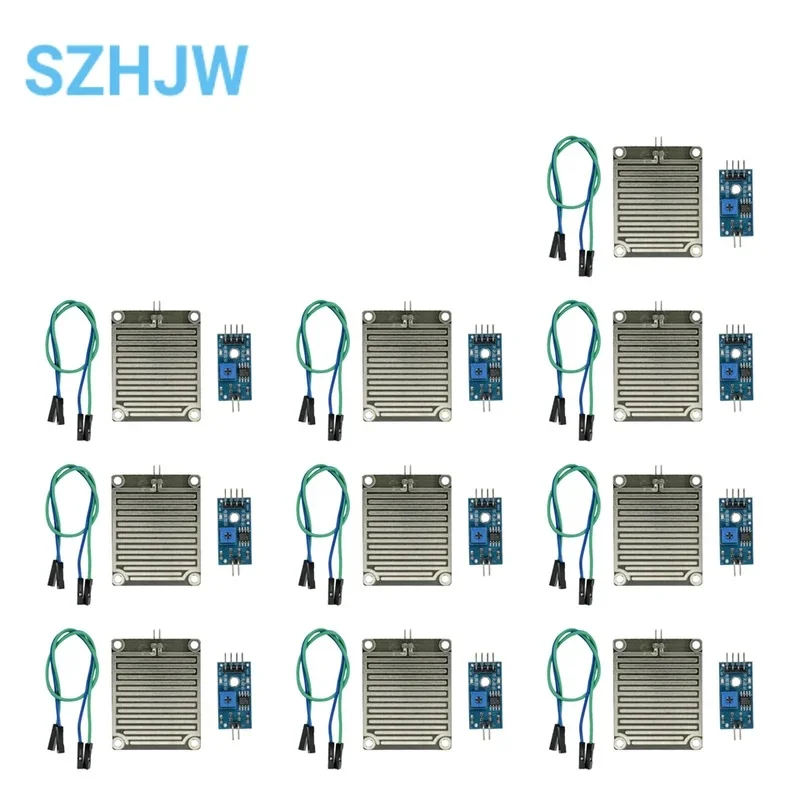 1/5/10PCS 3.3-5V Rain Raindrops Sensitive Detection Sensor Module Weather Humidity for Arduino Diy Kit