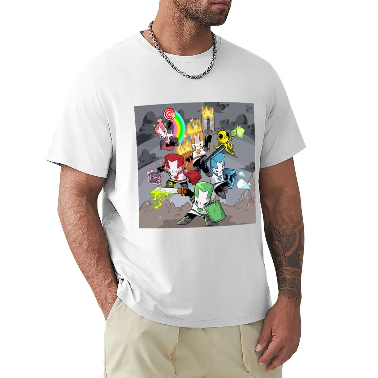 

Castle Crashers Featuring. THE ALIEN HOMINID T-Shirt sublime new edition mens white t shirts