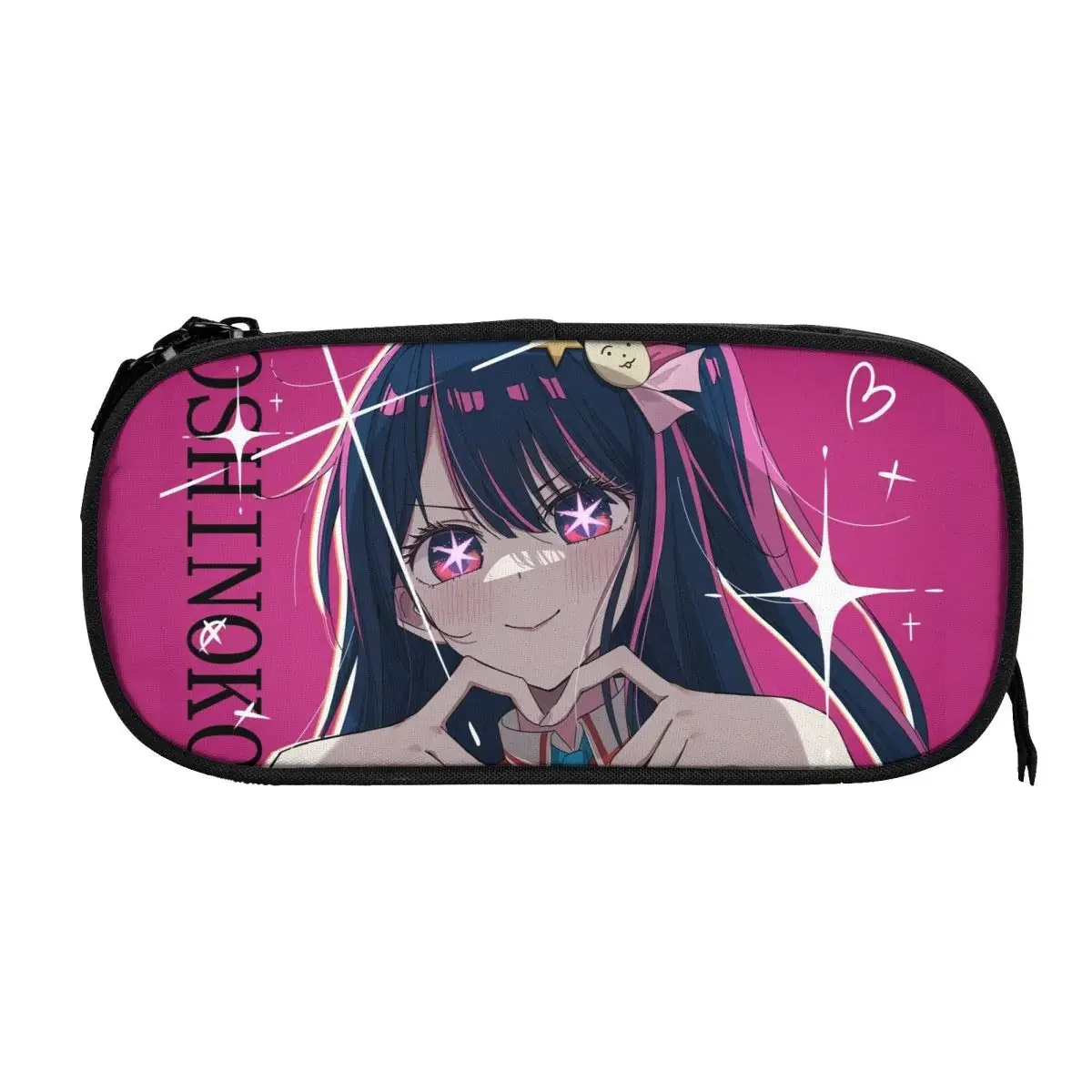 Anime Oshi No Ko Ai Hoshino Big Capacity Pencil Pen Case Office College School Large Storage Bag Pouch Holder Box Organizer