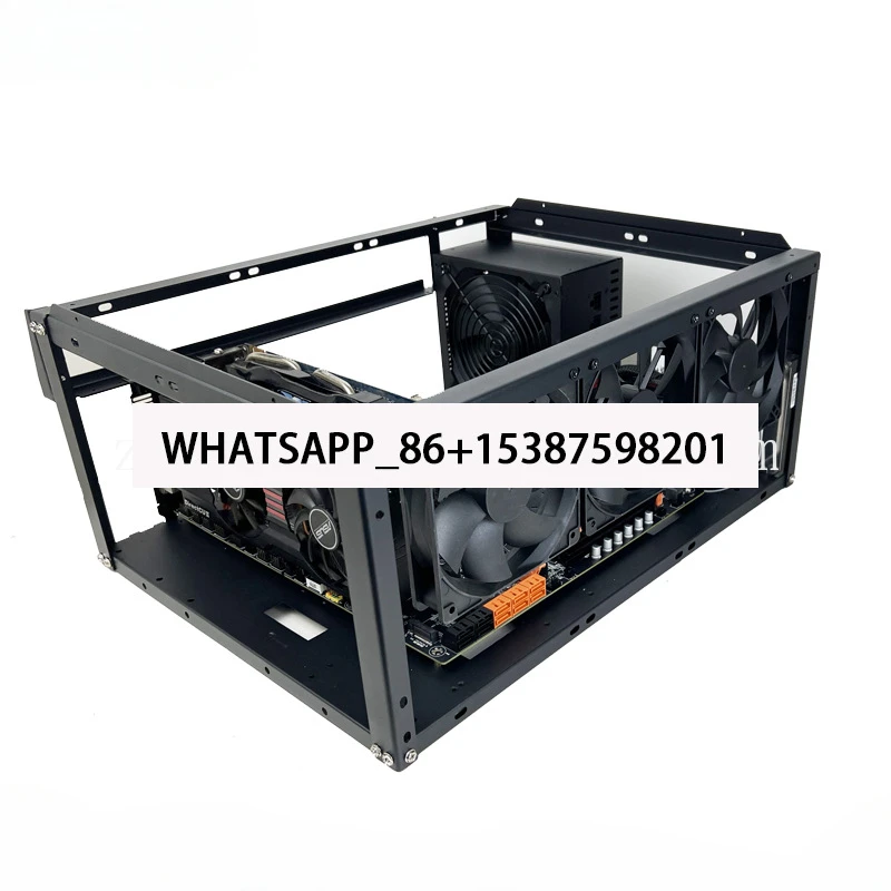 Superposição Chassi Aberto X79 X99 Placa-mãe Dual EATX Bandeja de 6 Cartões Pode Mentir 3090 Rack de Cartão de Vídeo