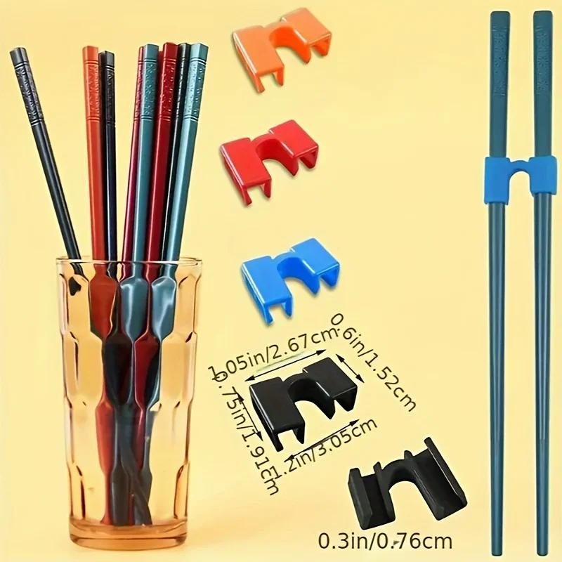 Chopsticks Helper Training Tool Reusable Chopstick Holder Learning Aid for Kids Adults Beginner Chopsticks Practice Corrector He