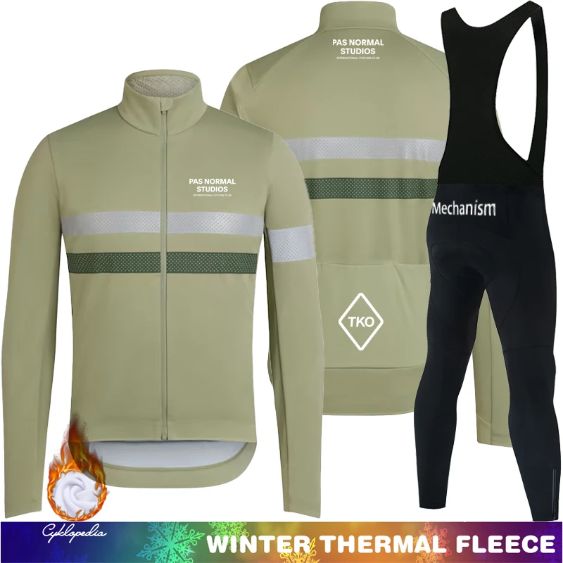 

Cycling Jersey Men Set Fleece Men's Jacket Cyclist Uniform Tricuta Man Thermal Mtb Clothing Mountain Bike Pro Team 2024 Winter