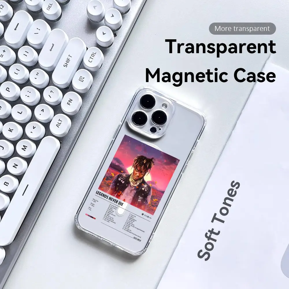 J-Juice WRLD Singer Album Phone Case for iPhone 17 16 15 14 13 12 11 Pro Max Plus Clear Magnetic Shockproof Scratch-Resistant view 3