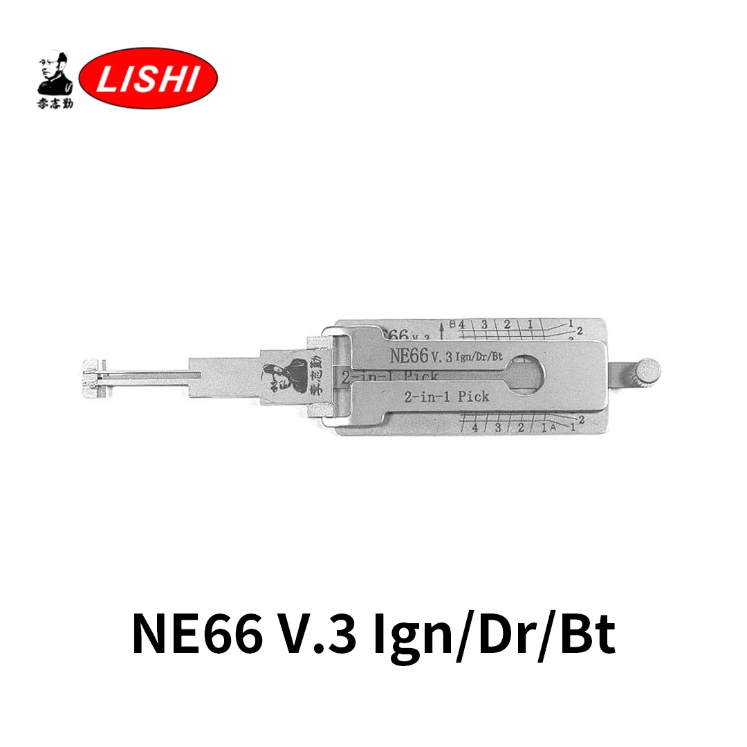 

Инструмент Lishi 2-в-1 NE66 V.3 Ign/Dr/Bt