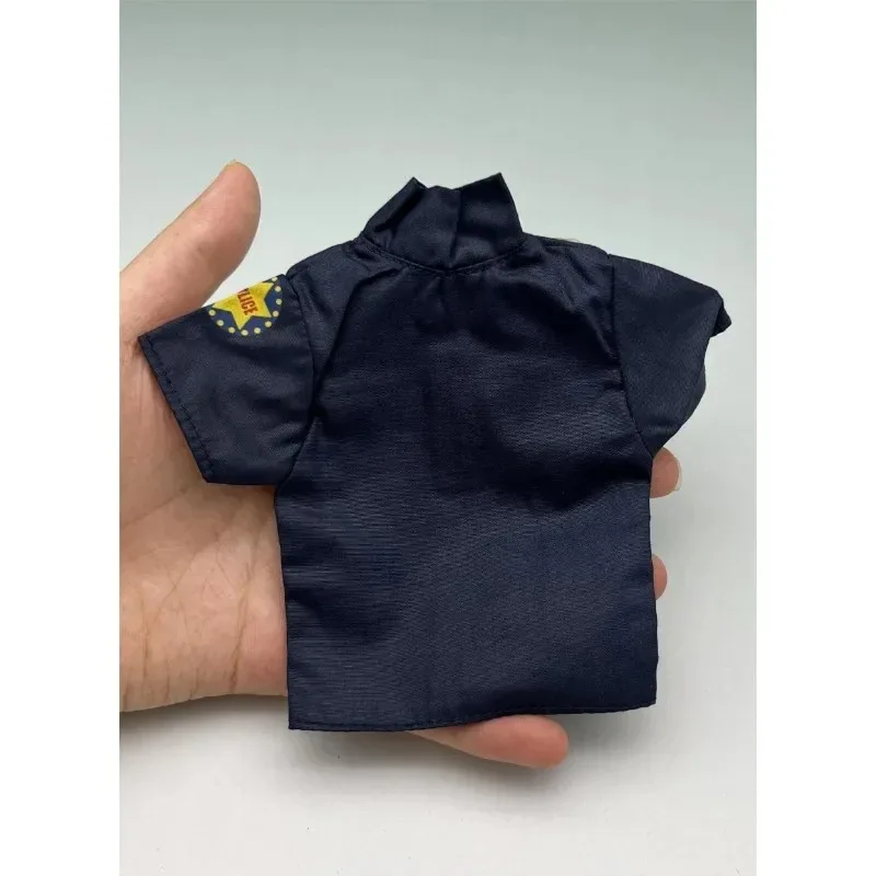 Camiseta azul oscuro de la policía de Hong Kong, soldado masculino a escala 1/6, modelo de ropa para figuras de acción de 12 pulgadas, accesorios para el cuerpo de la muñeca