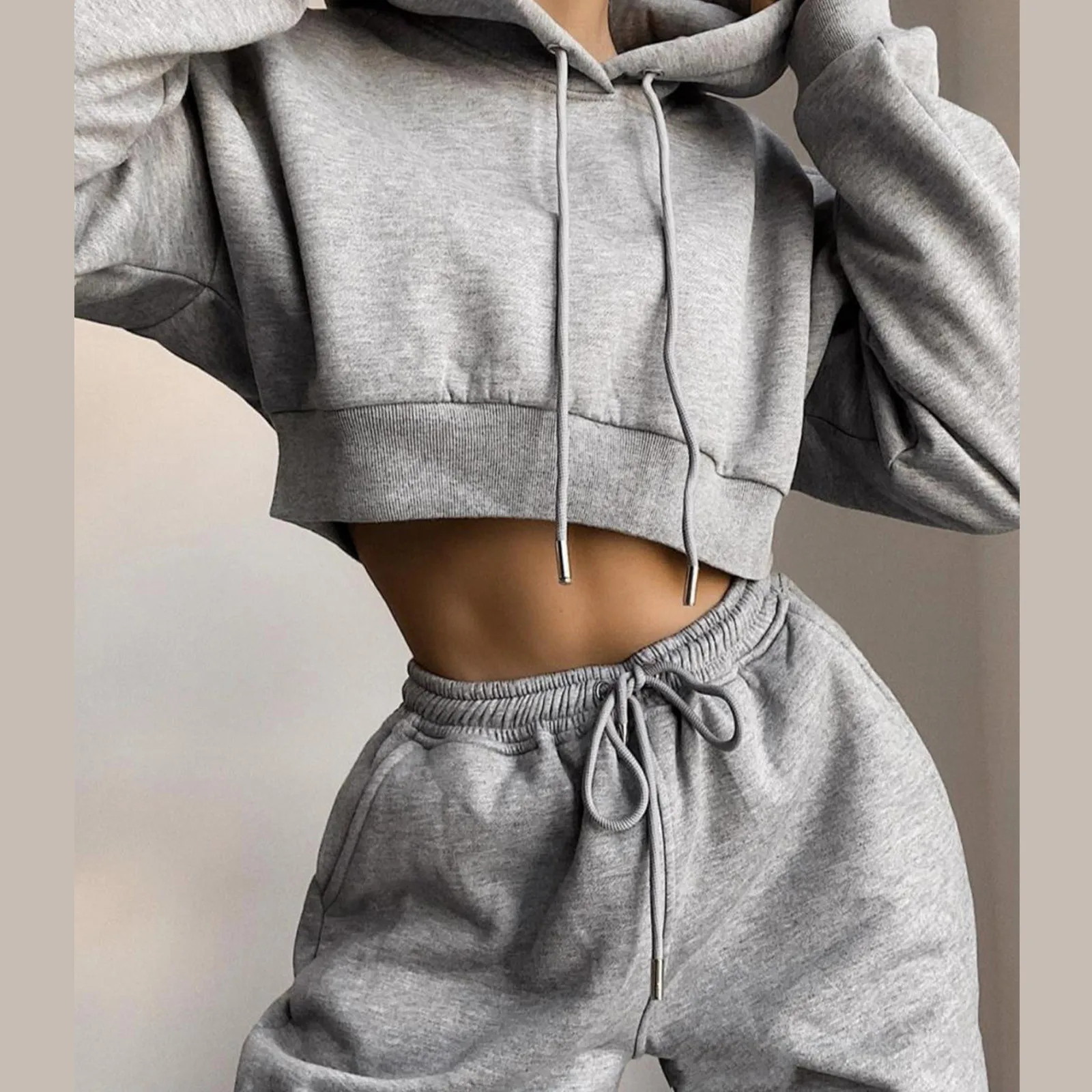 2 Piece Sweatshirt Sweatpants Casual Sports Set Sweatsuits Fashion Women Outfits Set Spring Autumn New Tracksuit Hoodies