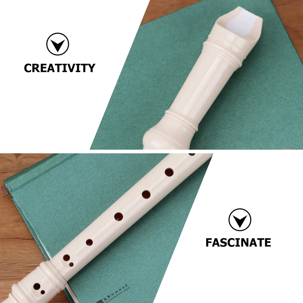 

2Pcs Resin Soprano Recorder 8 Hole for Kids Adults Beginner Practice Professional Musical Instrument Kids Recorder