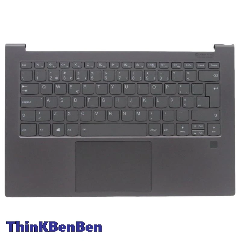 

PT португальский железный серый верхний чехол для клавиатуры, упор для рук, чехол для Lenovo Ideapad Yoga C940 14 14IIL 5CB0U44229