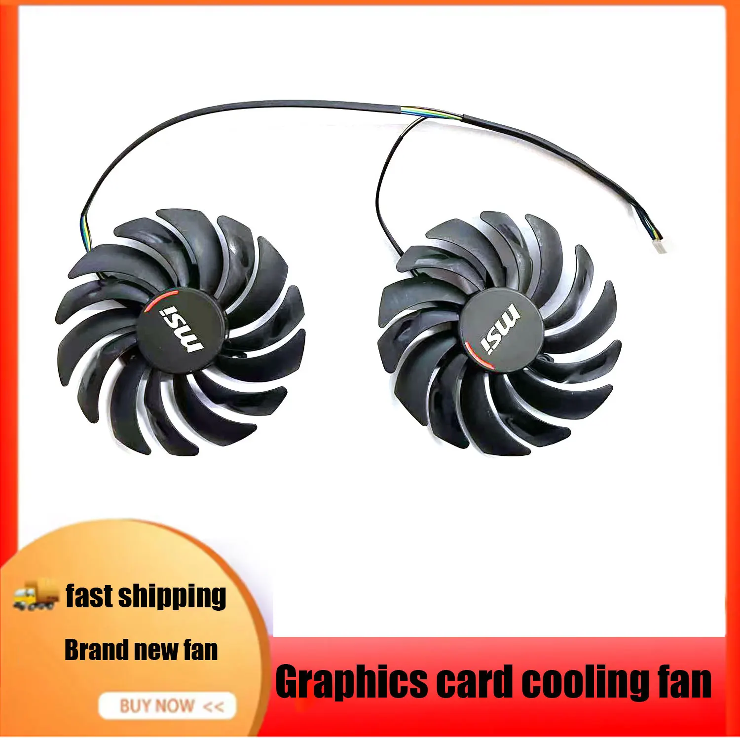 95MM 4PIN RX5700XT GPU Fan For MSI Radeon RX5600 5700 5700XT 8GB GAMING X graphics card replacement fan