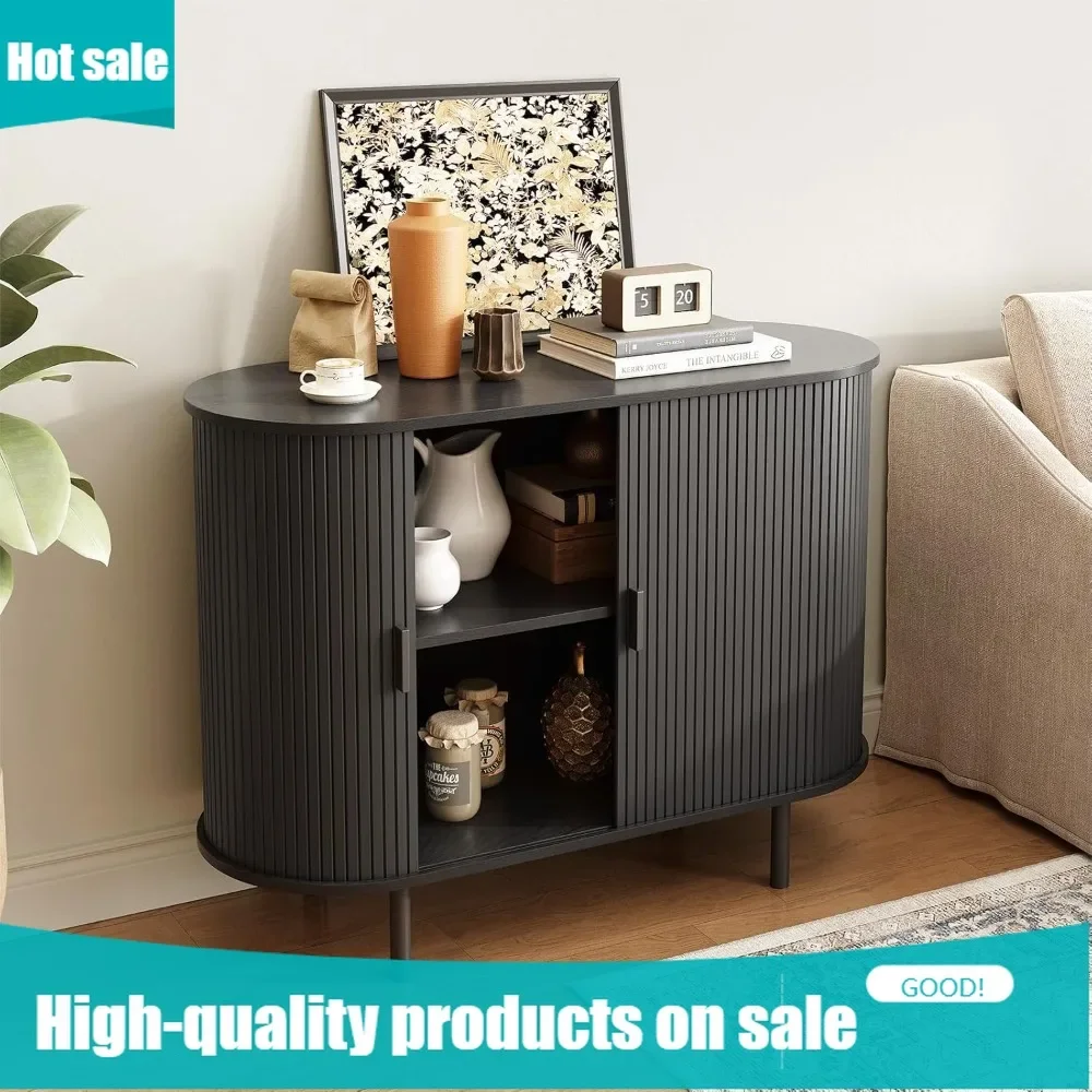 

Бестселлер: Тумба-буфет BestsellerFirst to Own с местом для хранения, 40-дюймовый шкаф для хранения с раздвижной дверцей и регулируемой полкой, современный дизайн.