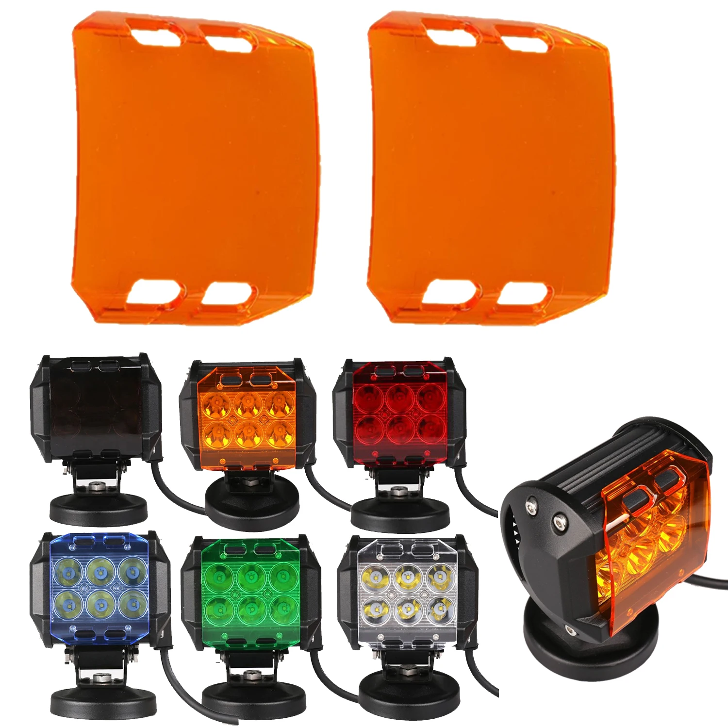 2pcs Dustproof Protective Lens Covers 6 Colors for 4